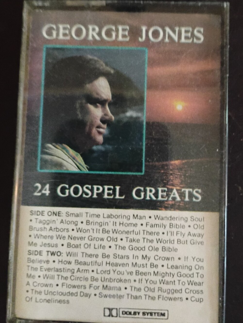 George Jones - 24 Gospel Greats Cassette (Sunset Cover)